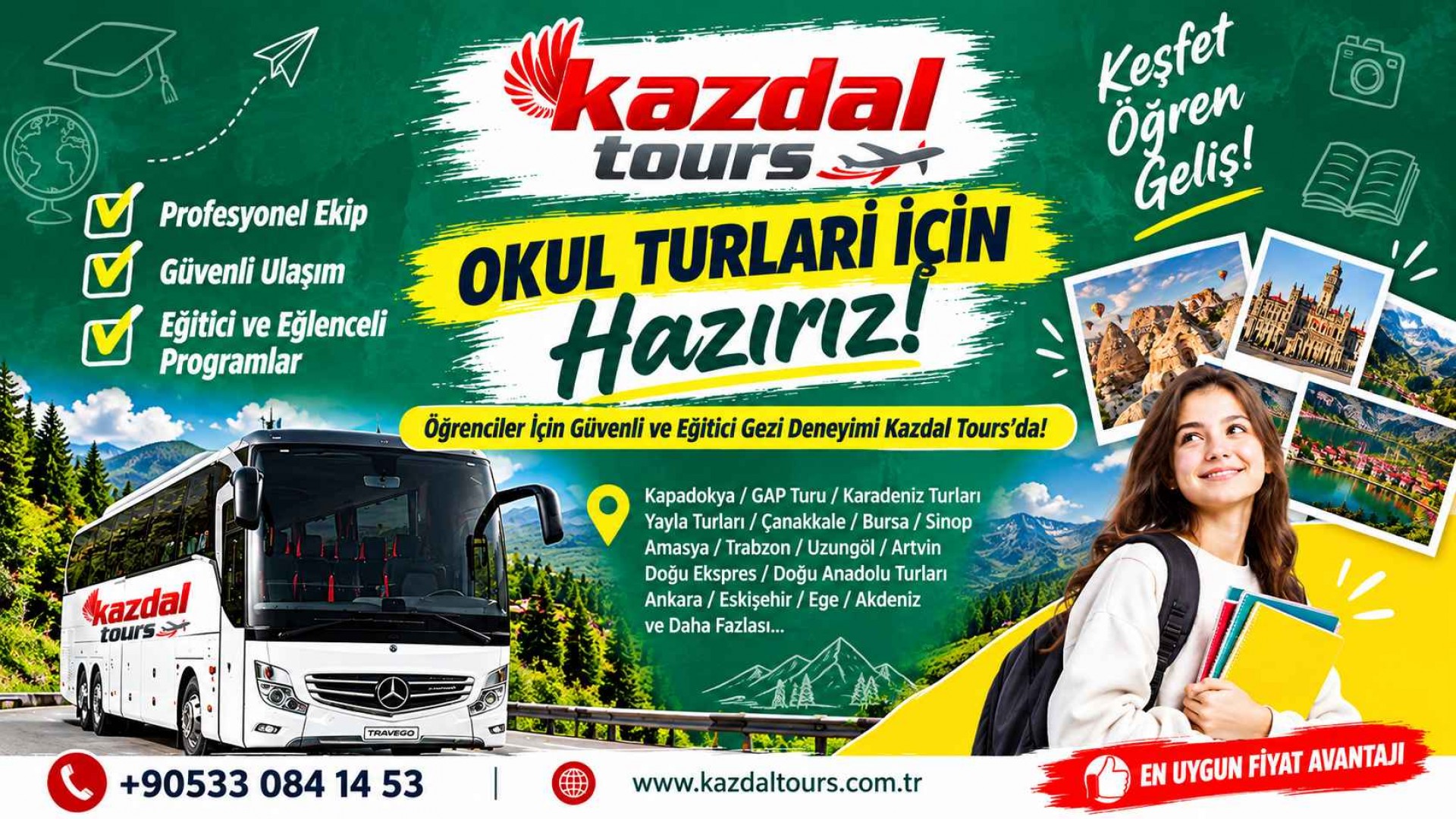 Rize çıkışlı okul turları ve öğrenci gezileri – Kazdal Tours